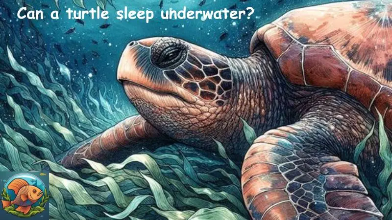 Can a turtle sleep underwater?