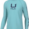 HUK Men’s Icon X Crew: Long-Sleeve Performance Fishing Shirt