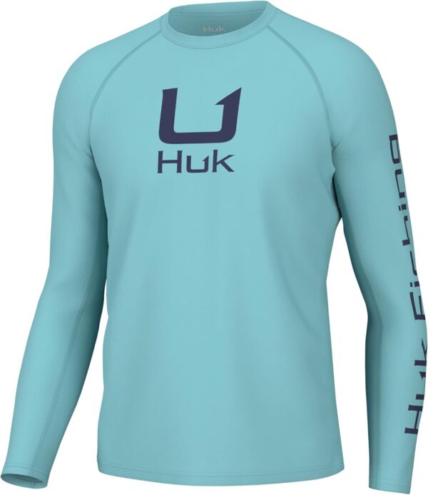 HUK Men's Icon X Crew: Long-Sleeve Performance Fishing Shirt