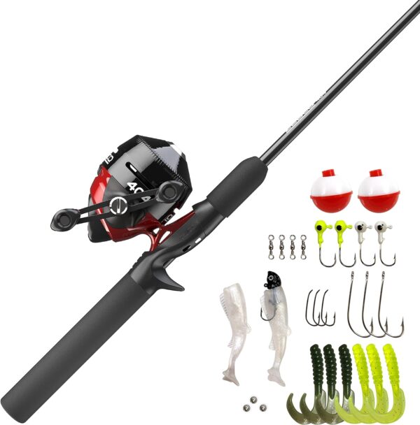 Zebco 404 Spincast Reel and 2-Piece Fishing Rod Combo